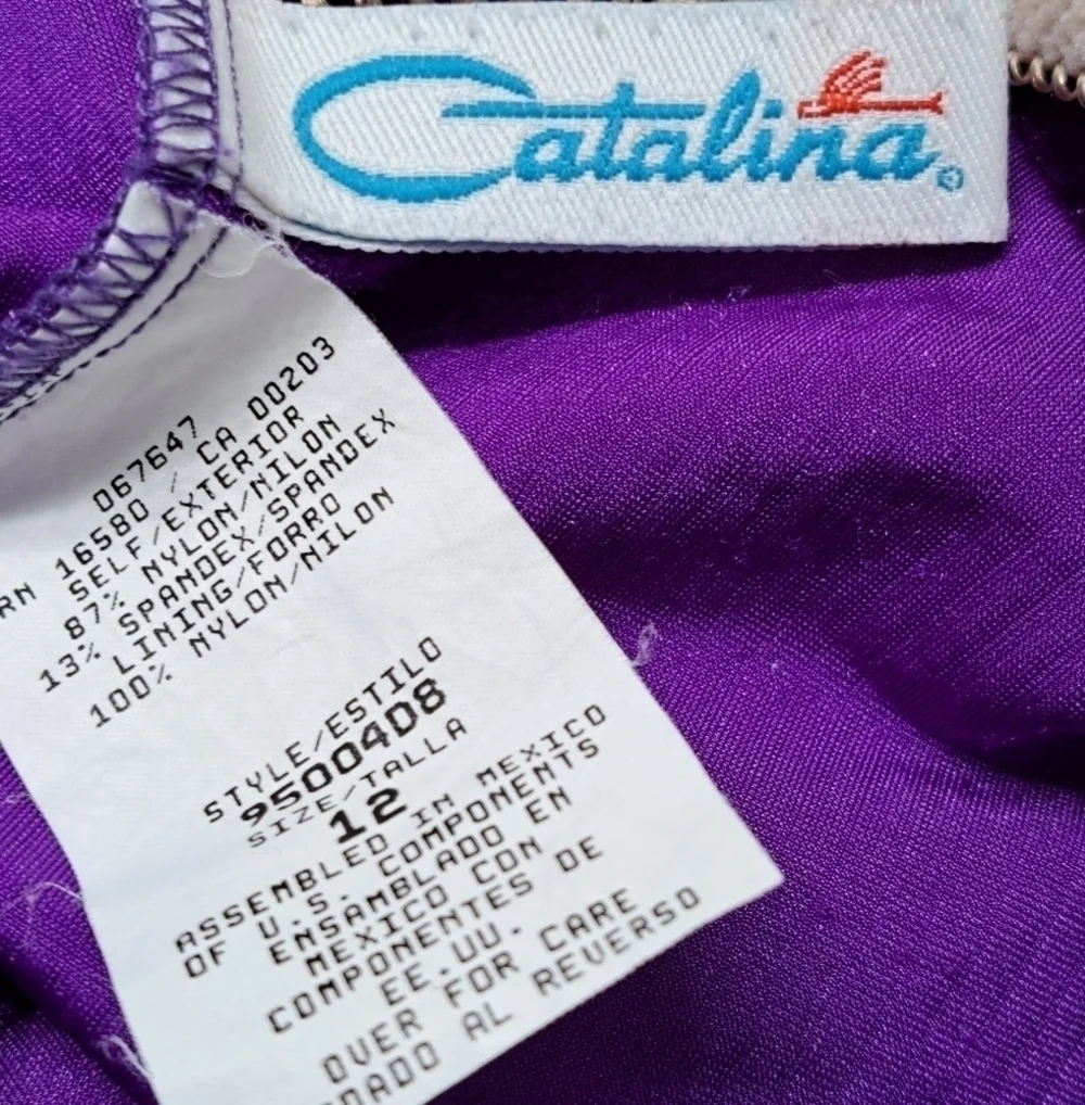Catalina One Piece Swim Suit Size 12
